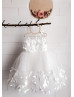 Ivory Butterfly Tulle Fairytale Flower Girl Dress